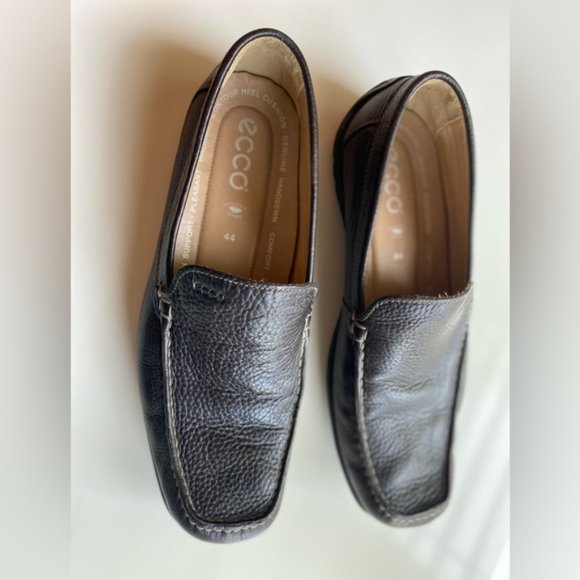 SOLD - ECCO Men’s Brown Leather Loafers | US 10 / 10.5 | 44 | - Picture 6 of 11